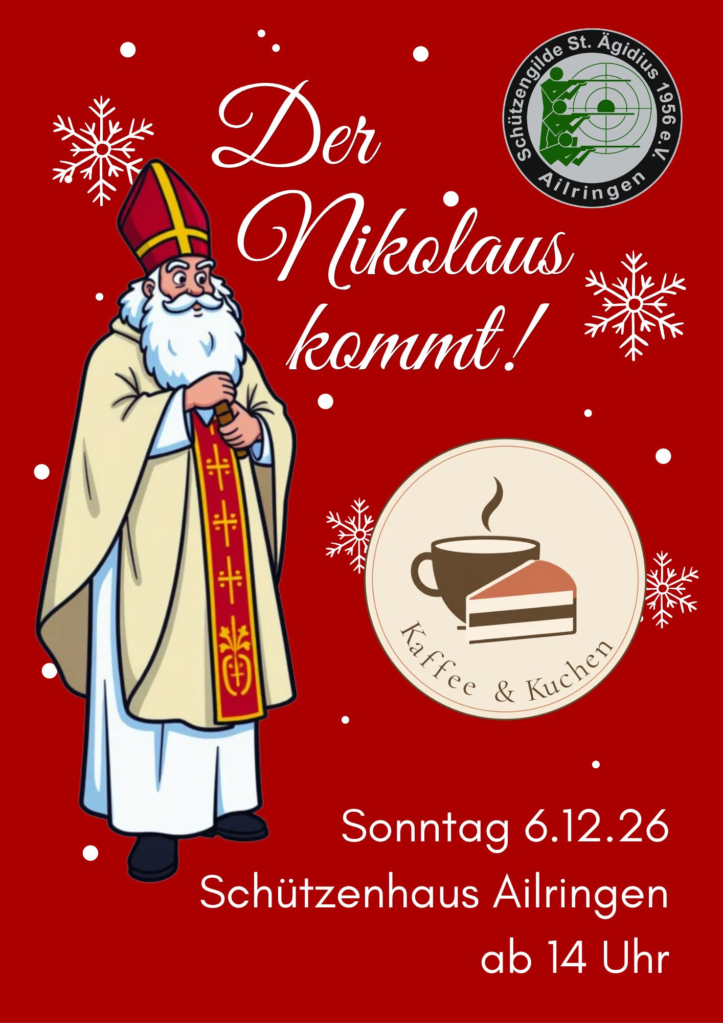 Der Nikolaus kommt ins Schützenhaus